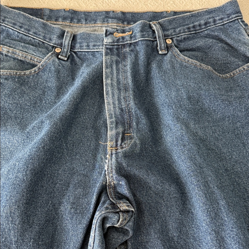 Wrangler Men's Blue Relaxed Fit Jeans